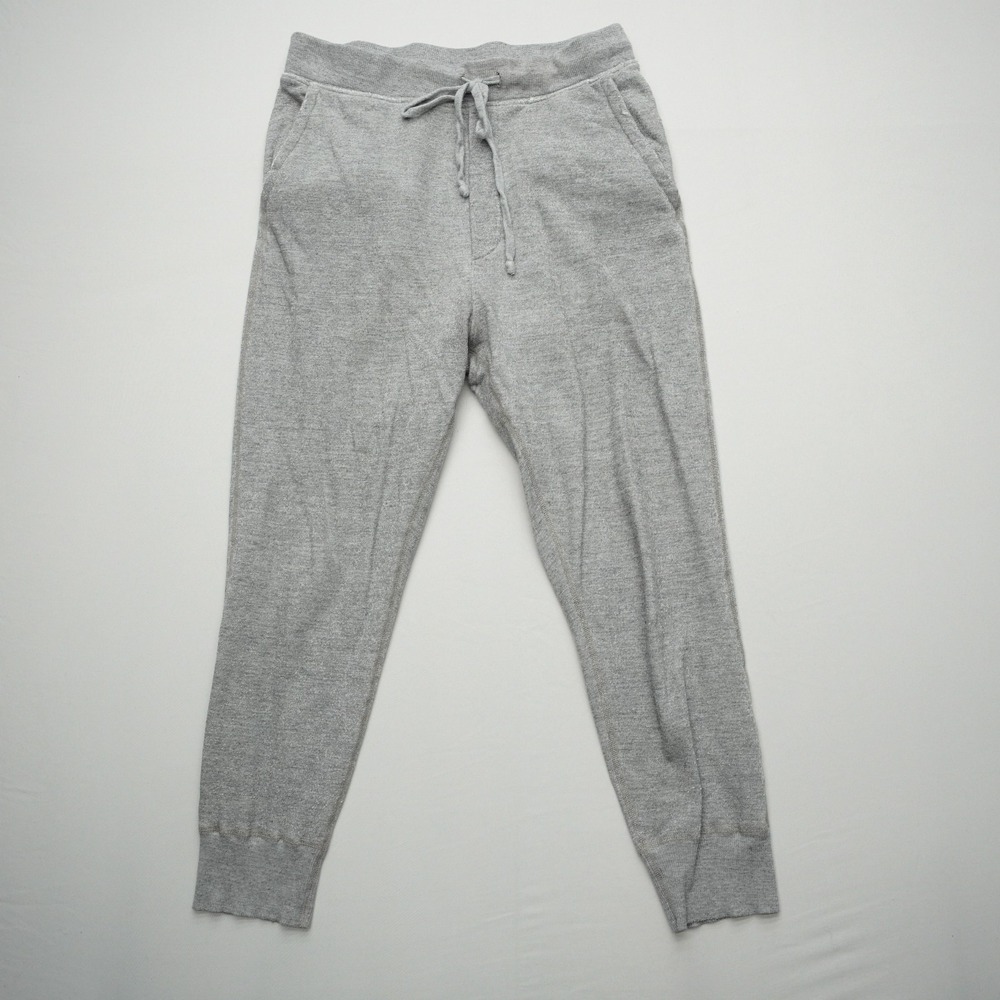 Nili Lotan Nolan Drop Crotch Sweatpants Grey Knit Size Medium Crop
